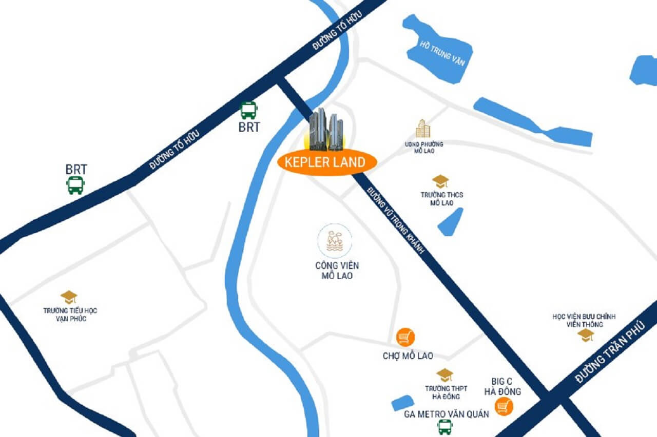 Vị trí Kepler Tower Mỗ Lao