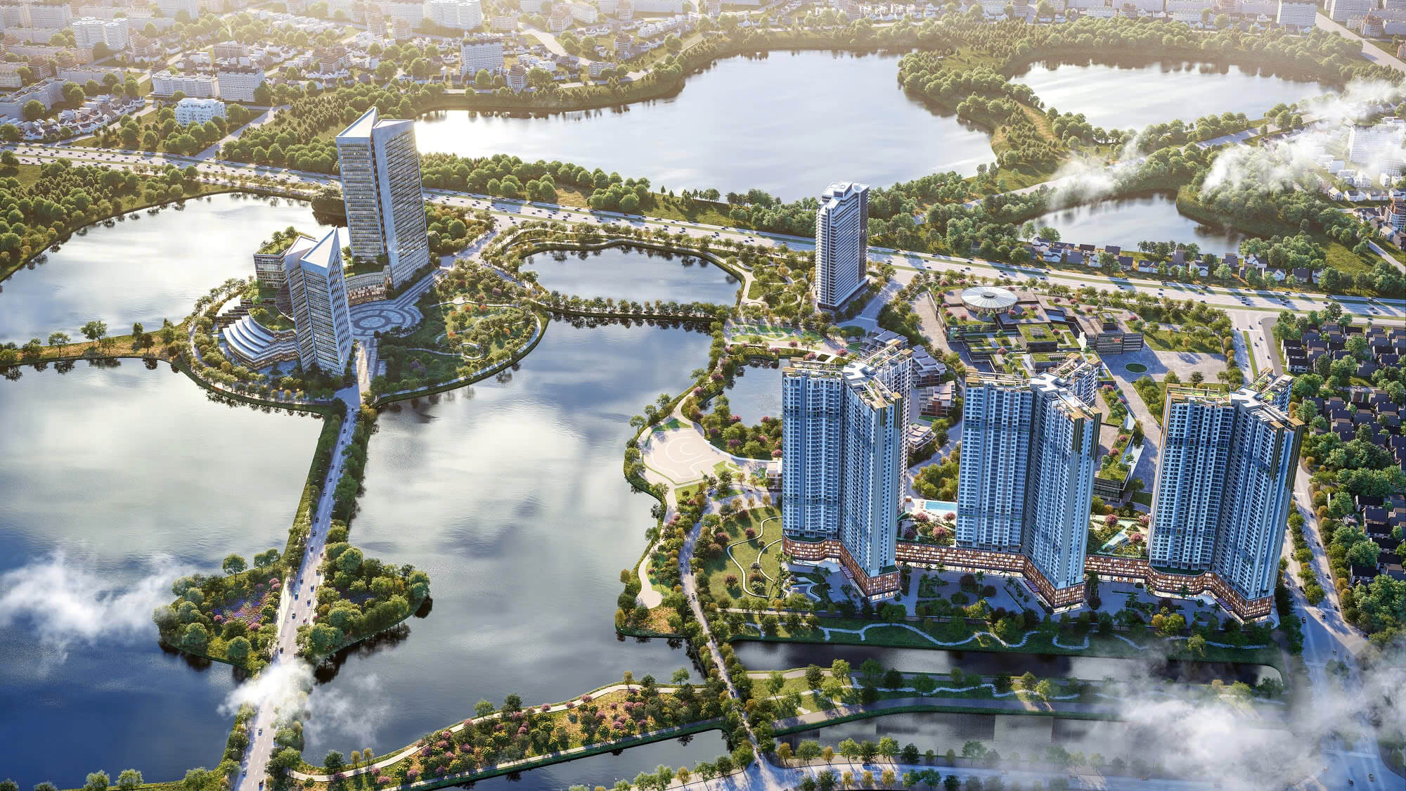 Gamuda central park: Đặc quyền sống độc bản bên công viên yên sở