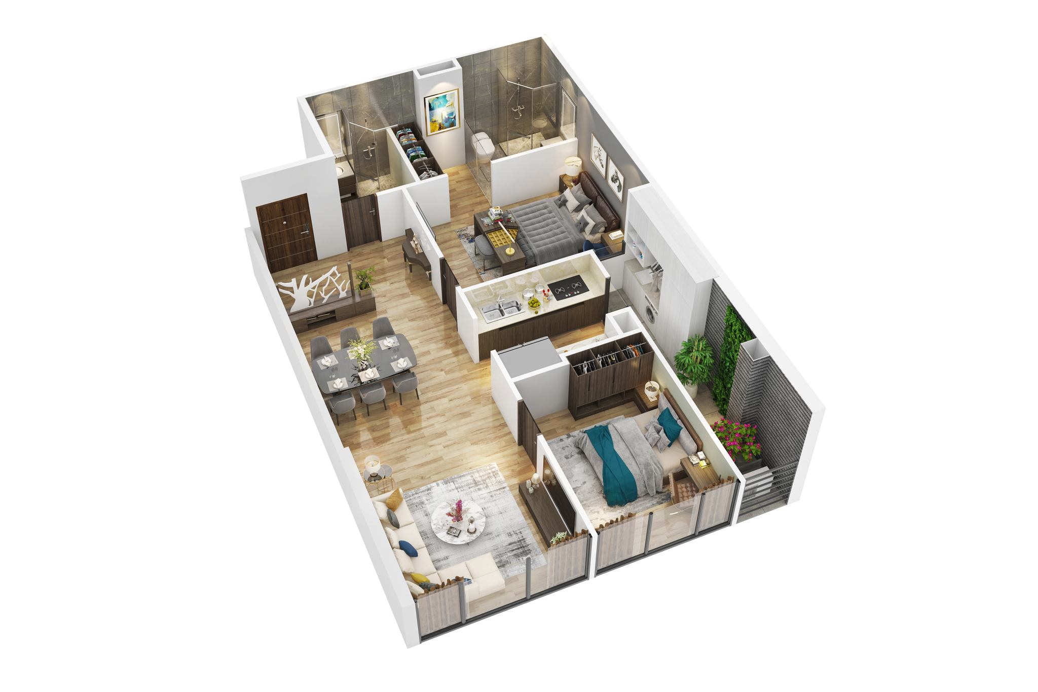 Cơ hội sở hữu căn hộ 2 phòng ngủ 89m2 tại The Summit 216