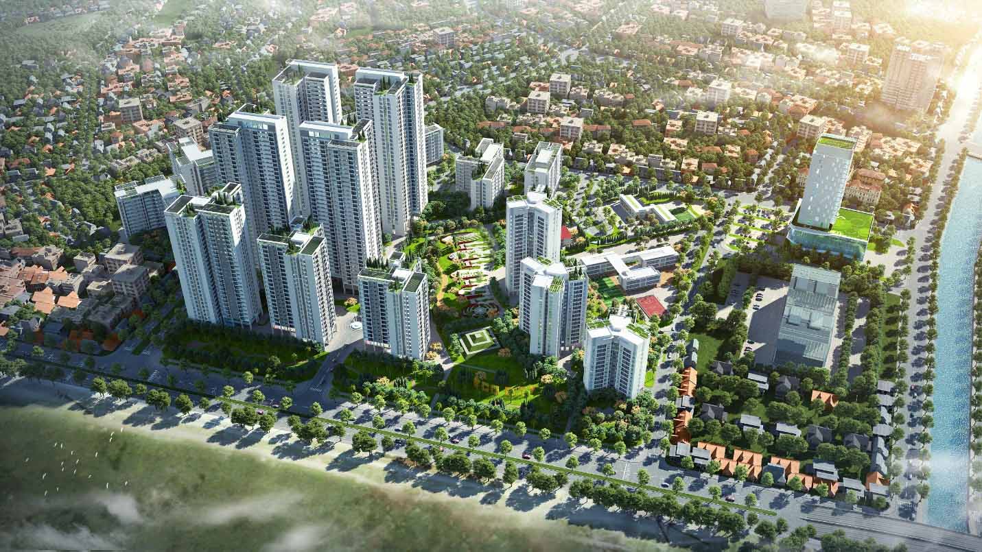 Phối cảnh tổng quan dư án Flora Garden Yên Sở
